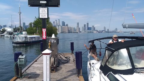 Refueling at the Toronto Island Marina